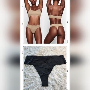 Skims Naked Dipped Thong/2X NWT/  ONYX